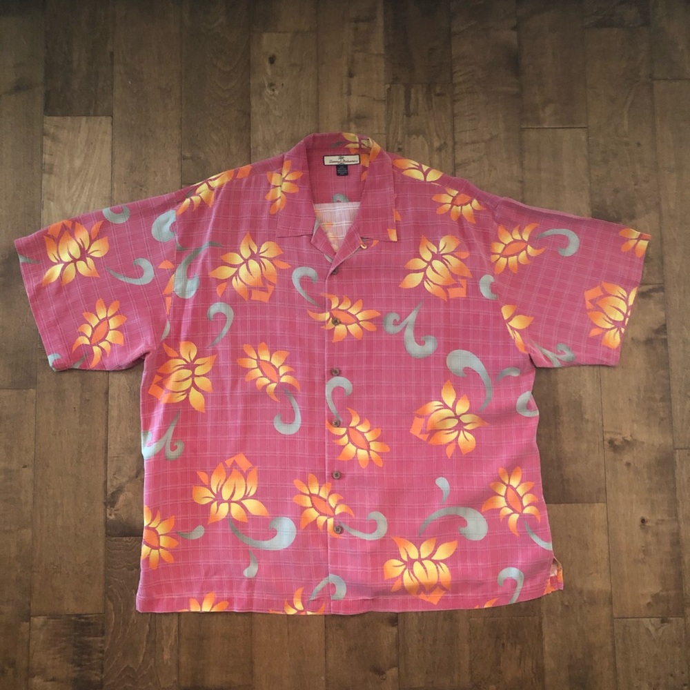 Short-Sleeve Silk Tommy Bahama Tropical Shirt